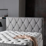 Grijze boxspring met opbergruimte Samoa