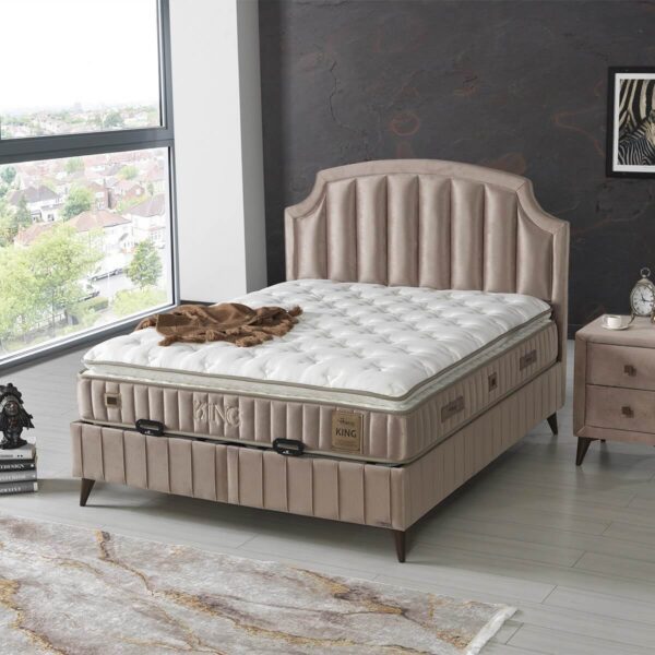 Luxe boxspring met opbergruimte King