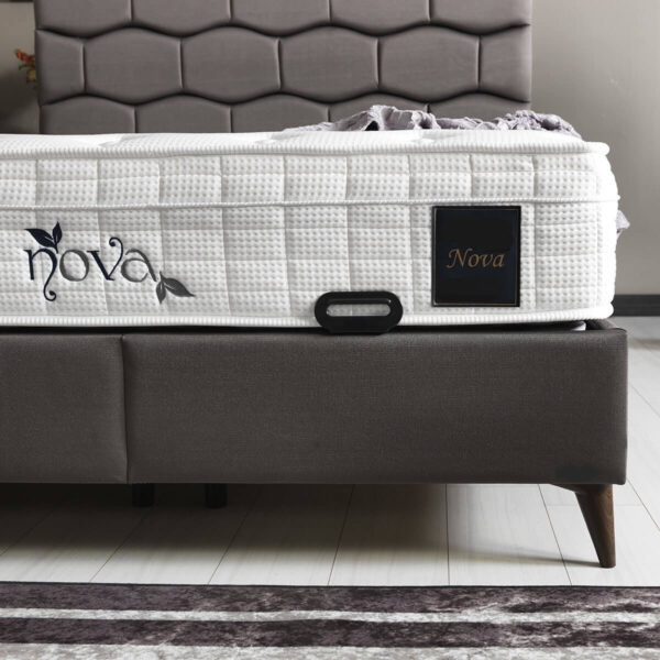 Boxspring Amsterdam met opbergruimte Stone Antraciet